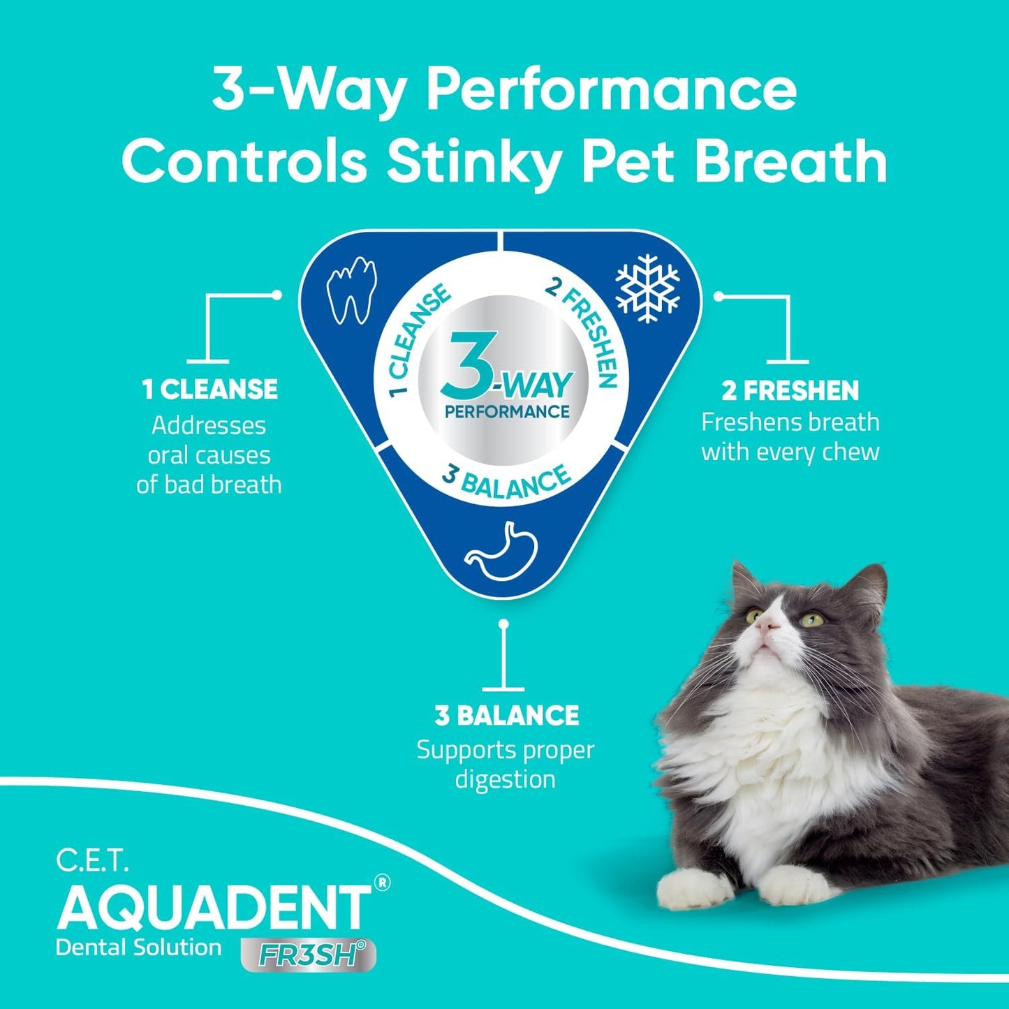 Virbac Aquadent Dental Solution for Dogs and Cats - Otloubnow