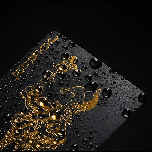 Waterproof Black Playing Cards - Otloubnow
