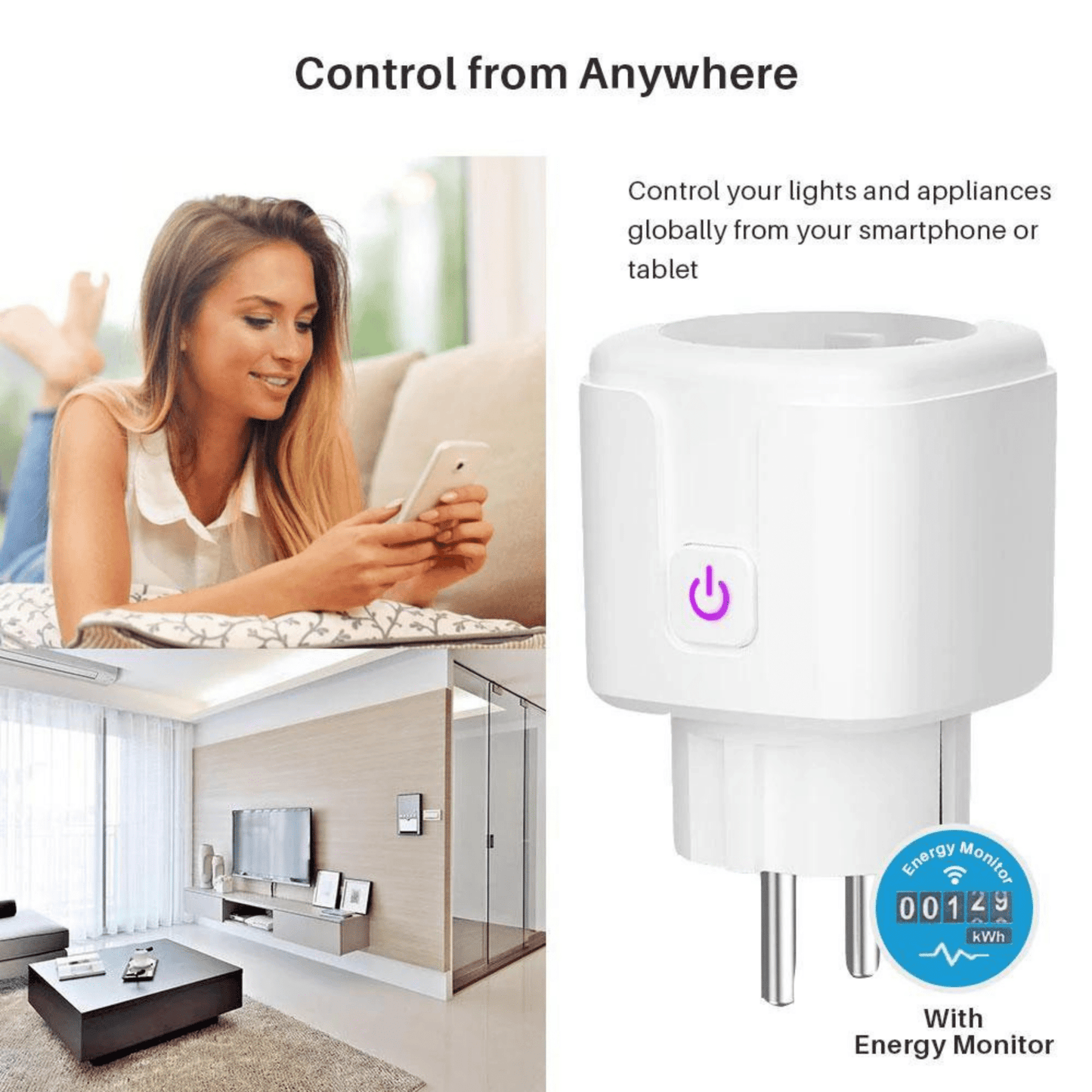 WIFI Smart Plug Adapter - Otloubnow