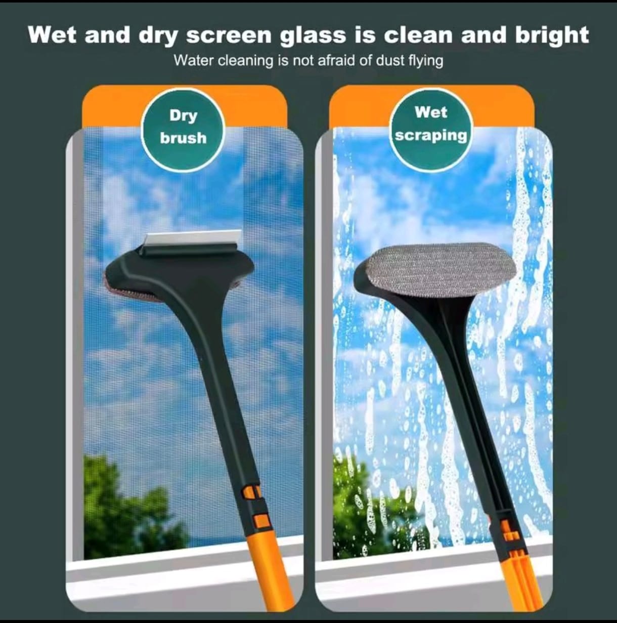 Window mosquito mesh cleaning brush - Otloubnow
