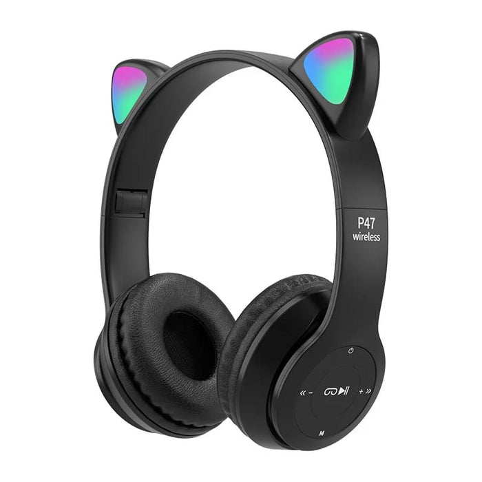 Wireless headphones Foldable with dazzling colored ears - Otloubnow