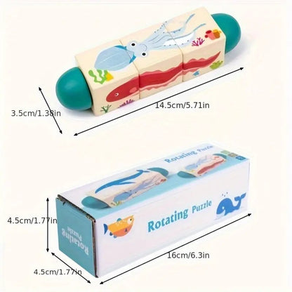 Wood rotating puzzle - Otloubnow