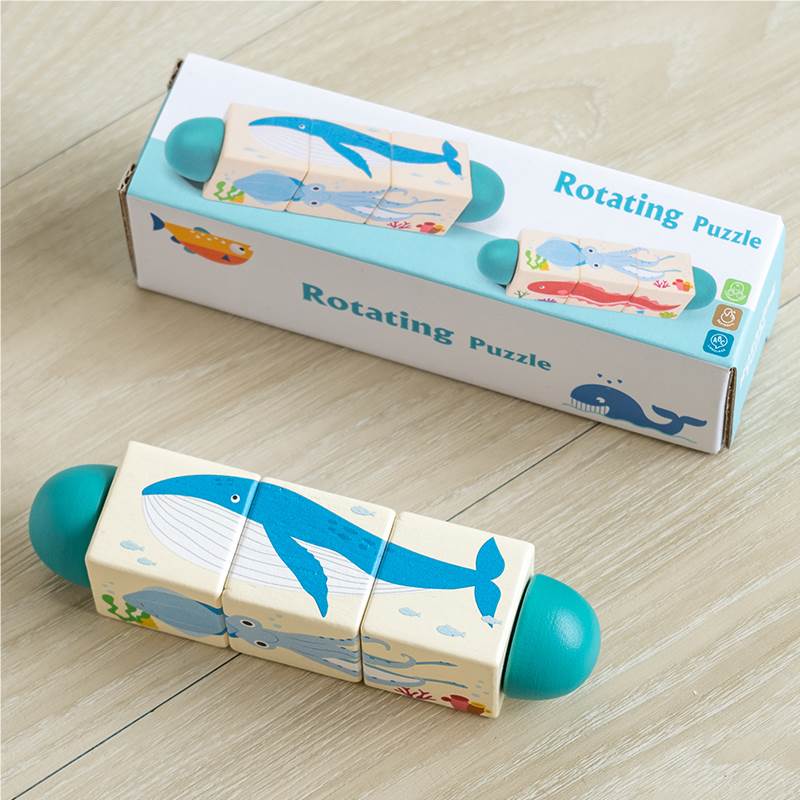 Wood rotating puzzle - Otloubnow