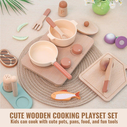Wooden cooking playset - Otloubnow