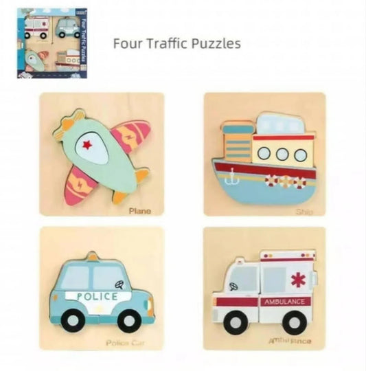 Wooden puzzle set - KABI - Otloubnow