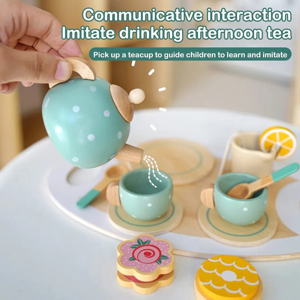 Wooden tea set - Otloubnow