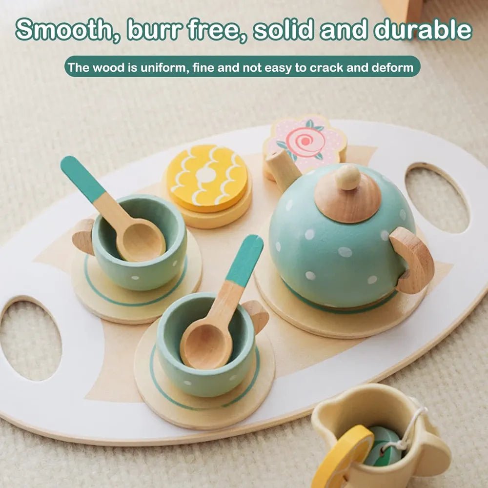 Wooden tea set - Otloubnow