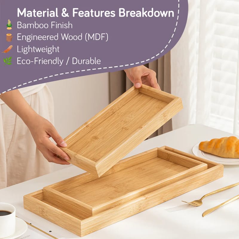 Wooden tray set - Otloubnow