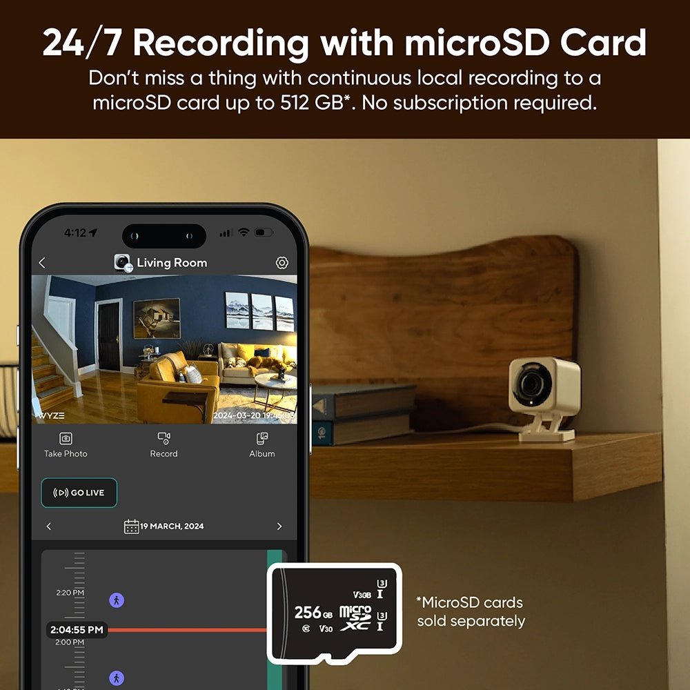 Wyze Cam v4 2.5K Outdoor Wired Security Camera with Night Vision, Spotlight, and Two - Way Audio - Otloubnow
