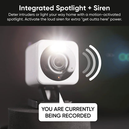 Wyze Cam v4 2.5K Outdoor Wired Security Camera with Night Vision, Spotlight, and Two - Way Audio - Otloubnow